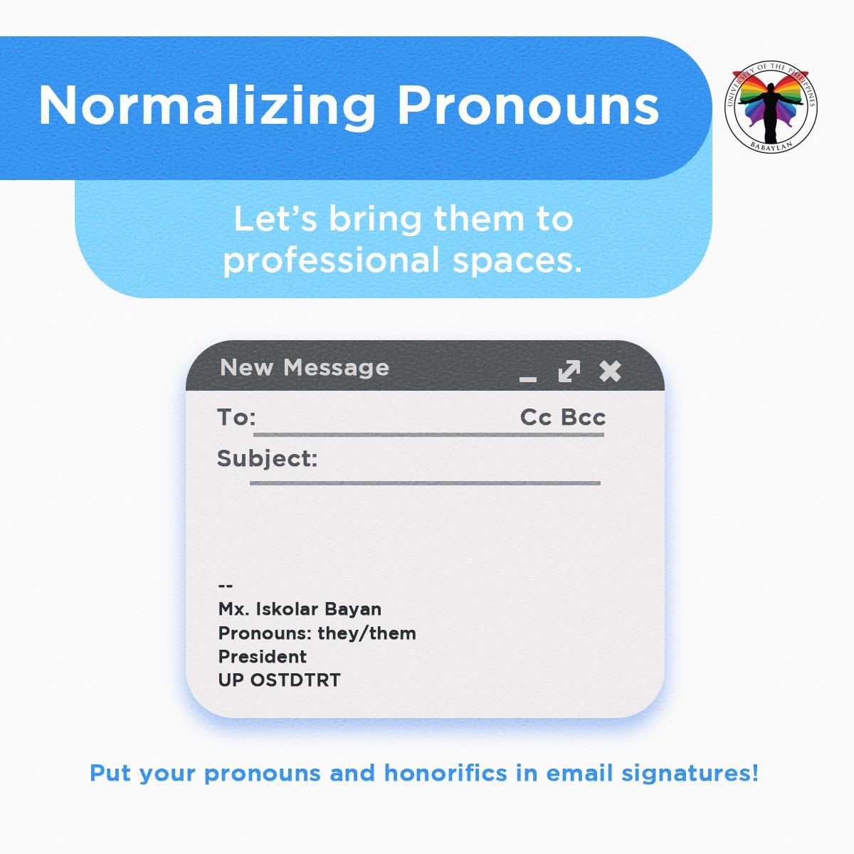  #PronounsDayHow can we normalize pronouns in the new normal? (4/5)