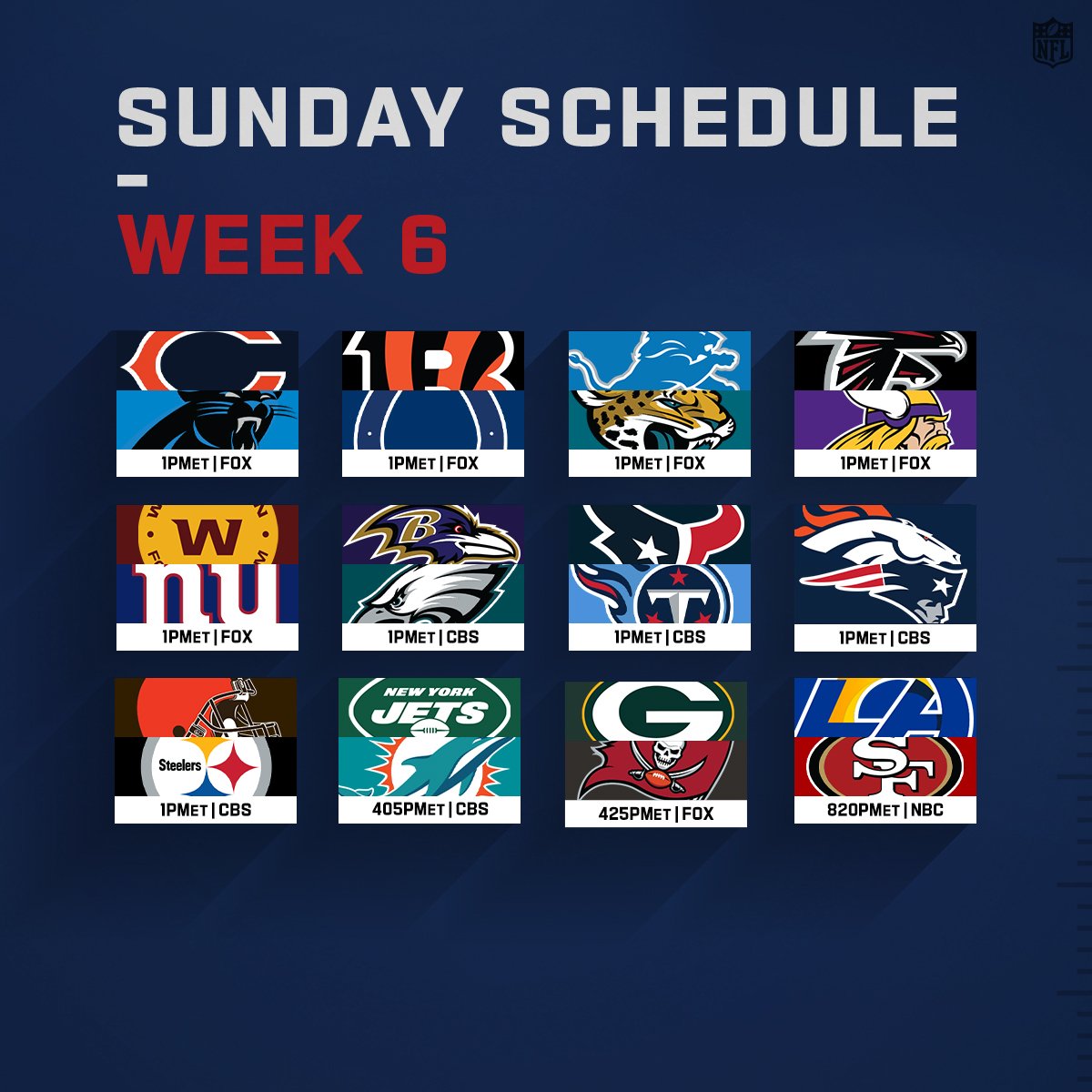 nfl week 6