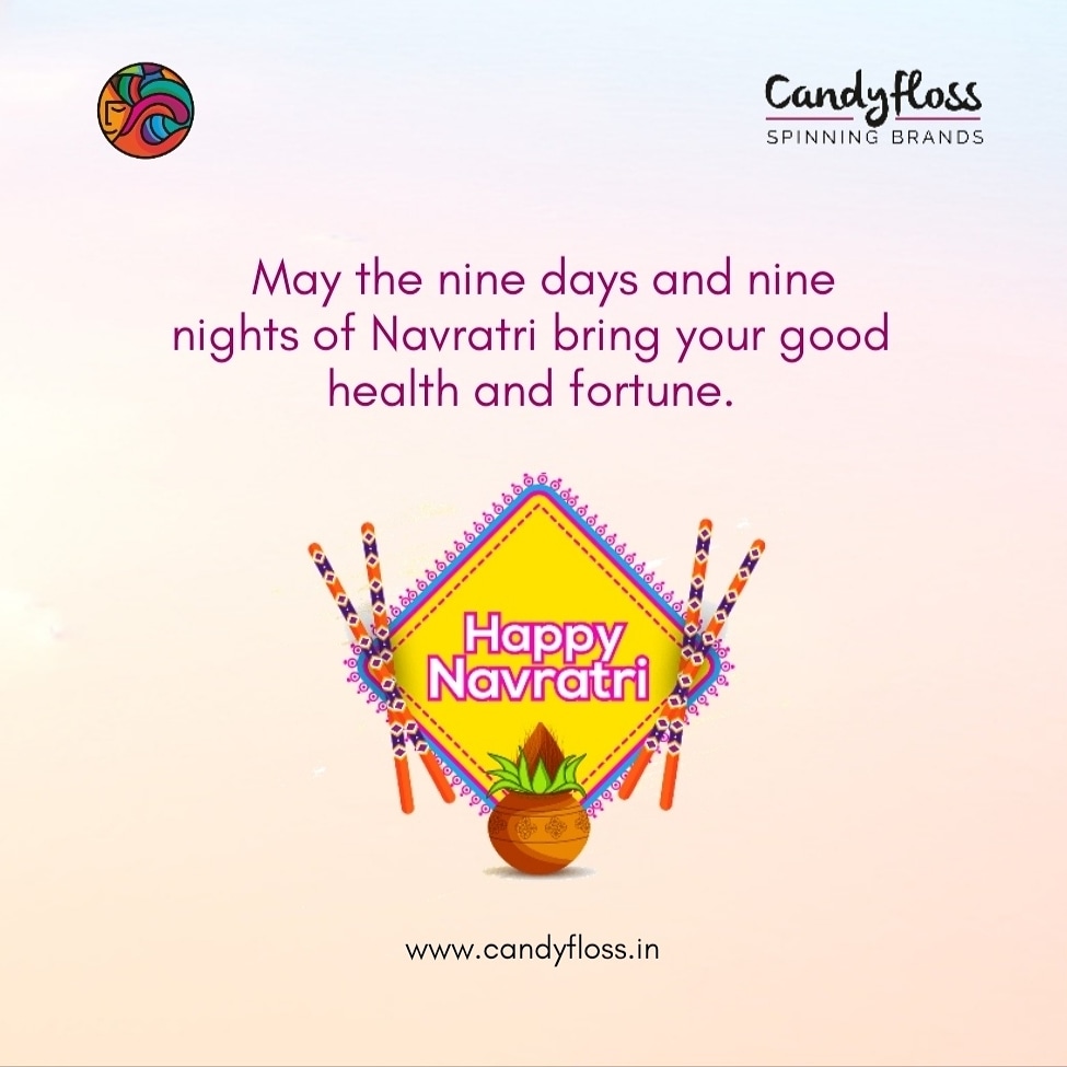Maa Durga will surely bestow her 9 forms of blessings for you and your family: Fame, Name, Wealth, Prosperity, Happiness, Education, Health, 
Power and commitment.

Happy Navratri 2020

Know more: candyfloss.in

#solopreneurs #branddesign #branding #logodesign