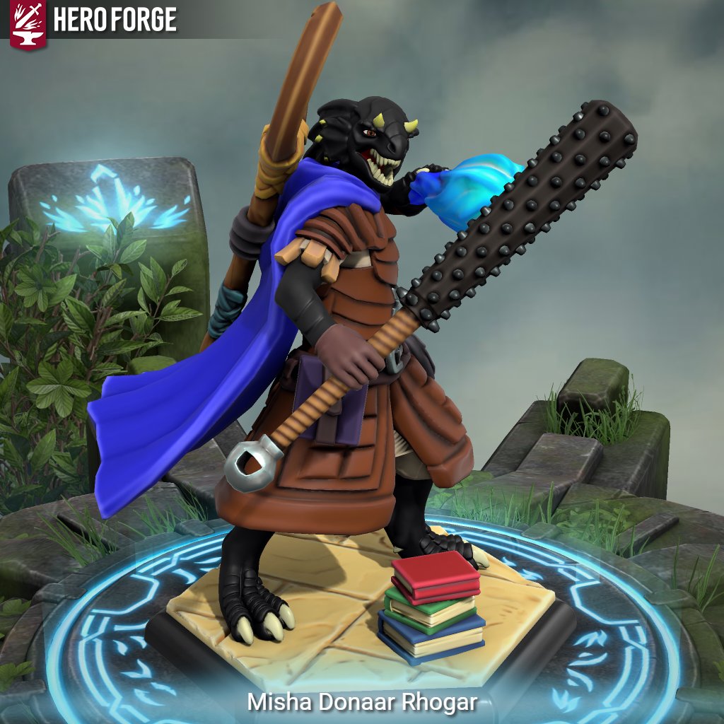 MilanTehVillain's tweet photo. Misha Donaar'Rhogar reforged in @HeroForgeMinis' new colour mode for the 2.0 release.
#dungeonsanddragons #dnd #dnd5e #homebrew #heroforge #heroforgecolor #heroforgecolour https://t.co/Jo4RbR1fyk