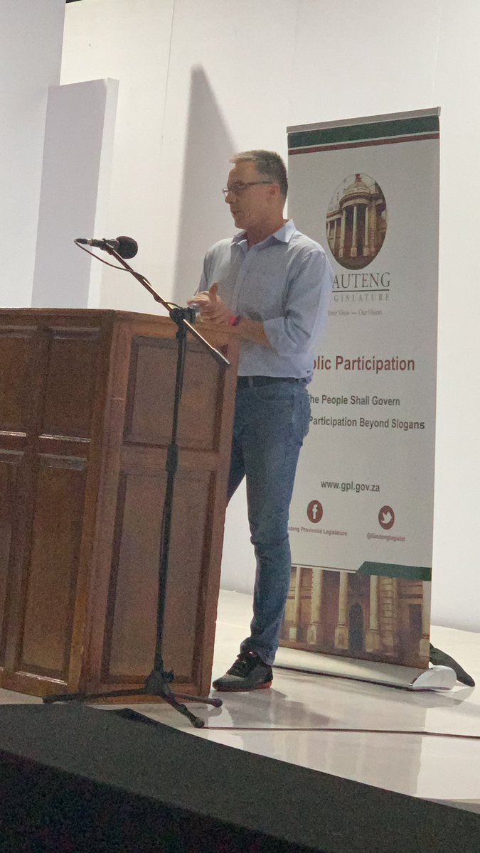Mr Russel Mathey corporate partner to the Circle of Global Business Women introducing the RAppidPanic App a technology to fight #GBV. #GPLFatherSonEvent #YourViewOurVision #YeMadodaSabelani