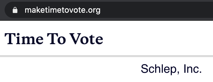 schlepit's tweet photo. Since the start of Schlep, our team has been provided #timetovote. We are proud to support our employees in this action and to stress the importance of electoral participation. cc: @maketimetovote https://t.co/mRFxEjqp6X