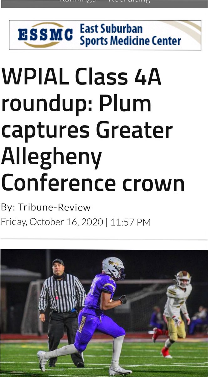 essmctherapy's tweet photo. We have been a part of countless Friday nights with the Mustangs but this is a first! Congratulations to @PlumFootball on winning the section! #RollStangsRoll https://t.co/MtsL5vqCel