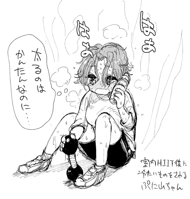 炎のダイエットシリーズ
ぷに山、自室HIITで自らを蒸す/ぷに山、吠える/ぷに山日記:爆速で鍵を作るお姉さんにビビる 