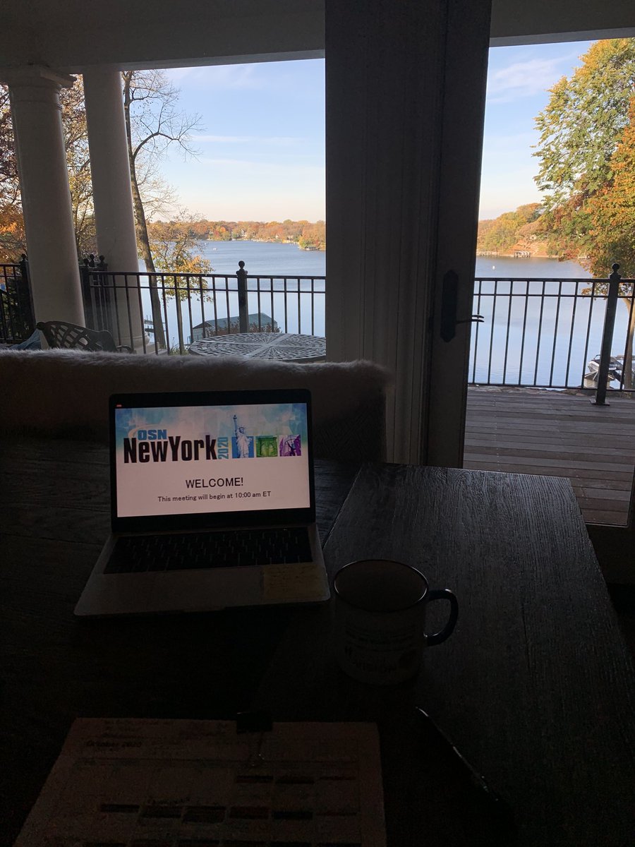 Well, ok, I’ll admit it,... virtual meetings have some advantages... 
#OSN New York, <a href="/Healio_OSN/">Ocular Surgery News</a>⁩