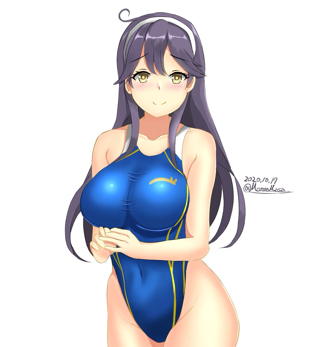 潮(艦これ) 「潮さん
#艦これ版深夜の真剣お絵描き60分一本勝負
#艦これ版真剣お絵描き60分」|MONTE@大湊のイラスト