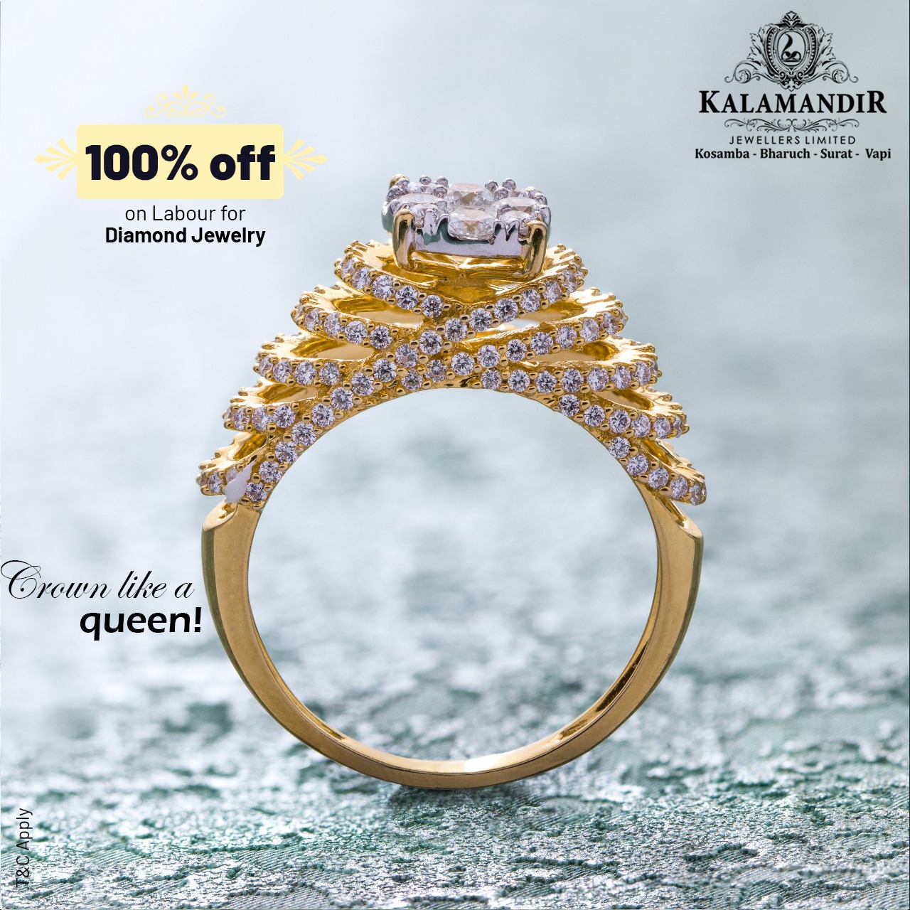Kalamandir jewellers 2024 gold ring