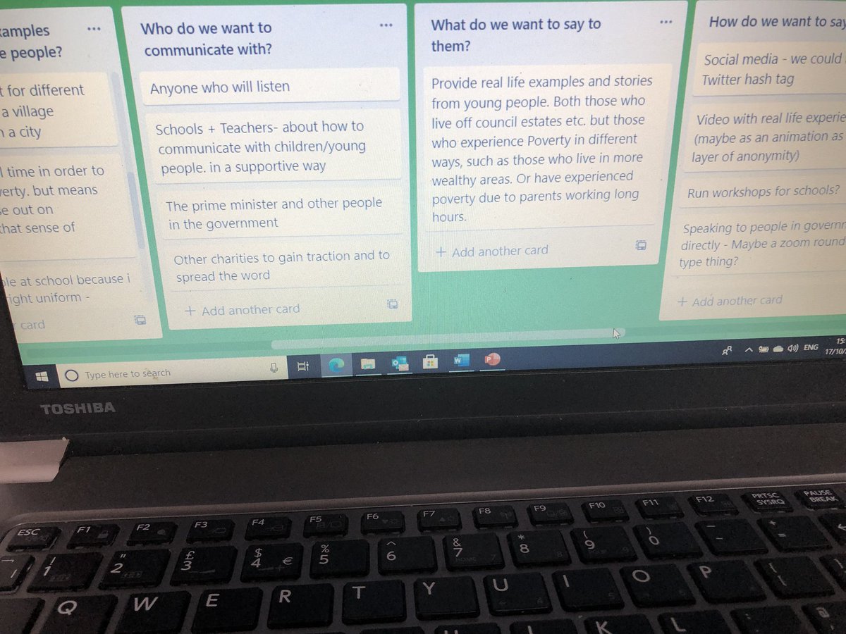 EndChildPoverty's tweet photo. @ApleCollective #IDEP2020 great session today campaign planning with young people from around UK passionate about ending child poverty @Gmain1 Start of something really exciting. https://t.co/Z6yQDdIt3T