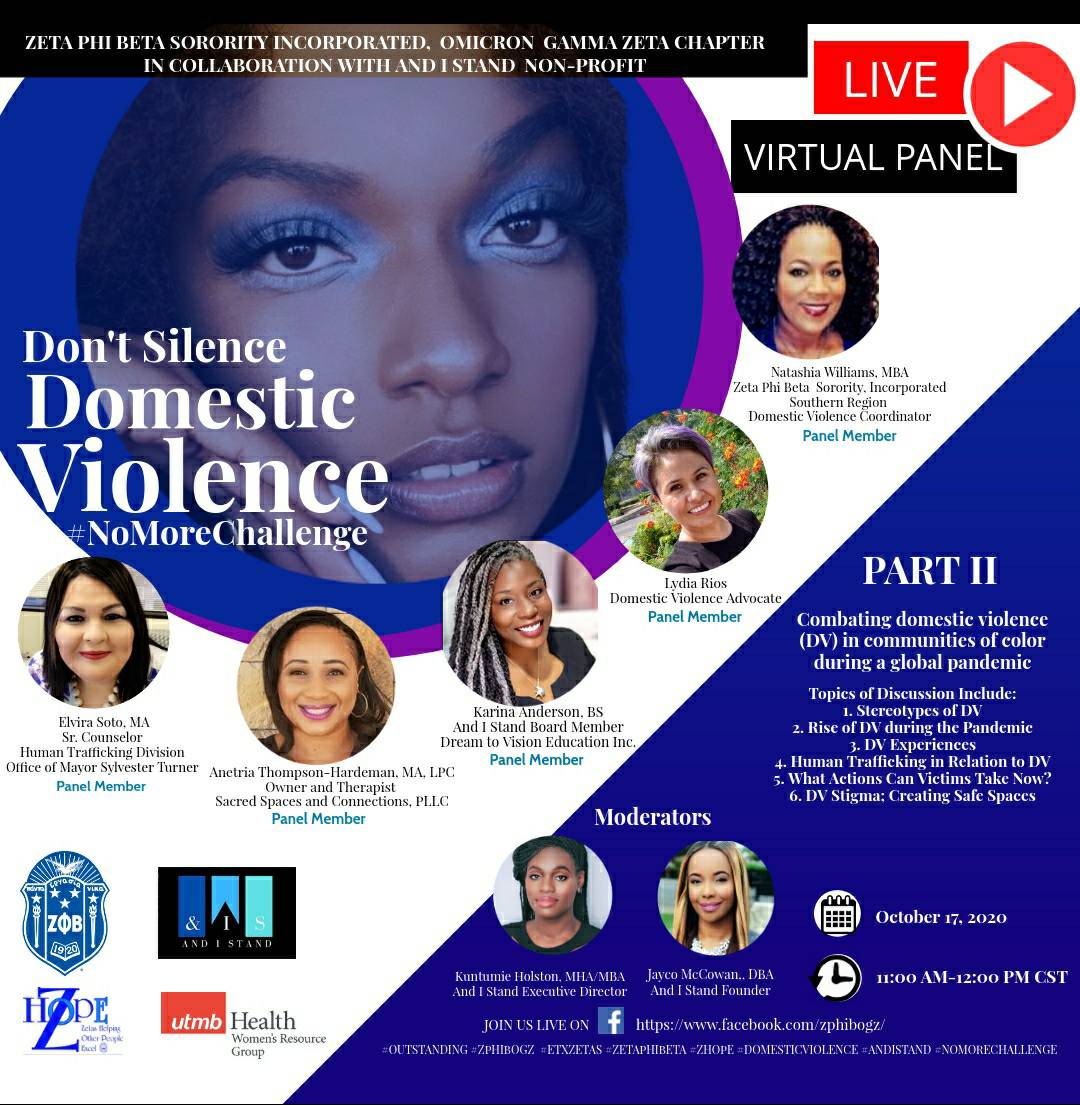 AndIStandOrg's tweet photo. Today! Join in on the discussion π #PartII #DomesticViolence #NoMoreChallenge #HumanTrafficking #enddomesticviolence #stopdomesticviolence #dvam #AndIStand #nonprofit https://t.co/bYfArlSZZ8