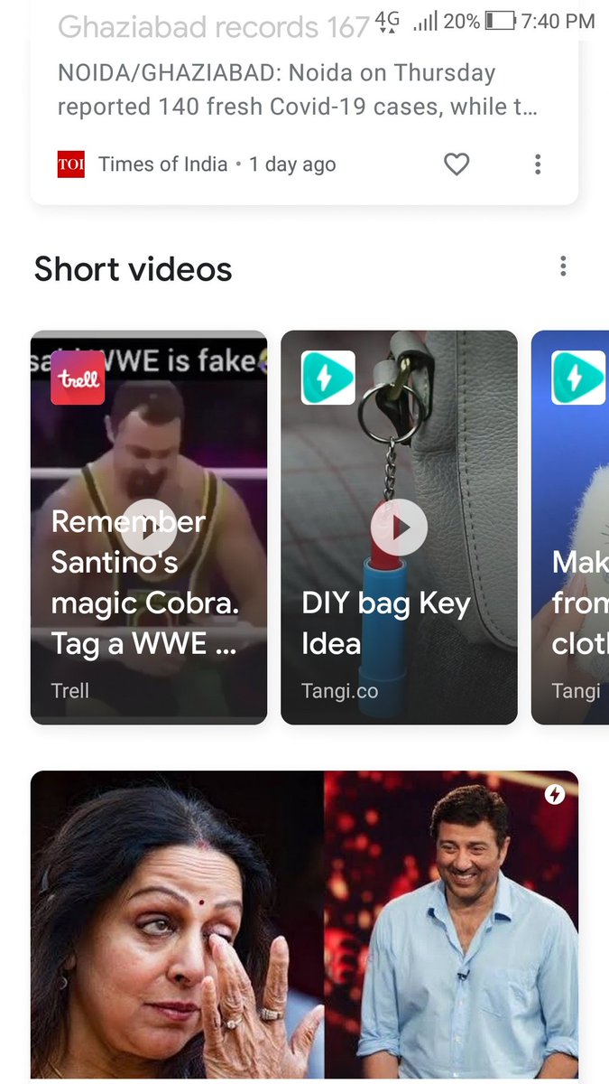 RahulDSharma's tweet image. Google adds Short Videos to Discover section, That shows videos from different websites like, Trell, tango etc.
What is your take on it?
#Google #GoogleDiscover #Techbloat