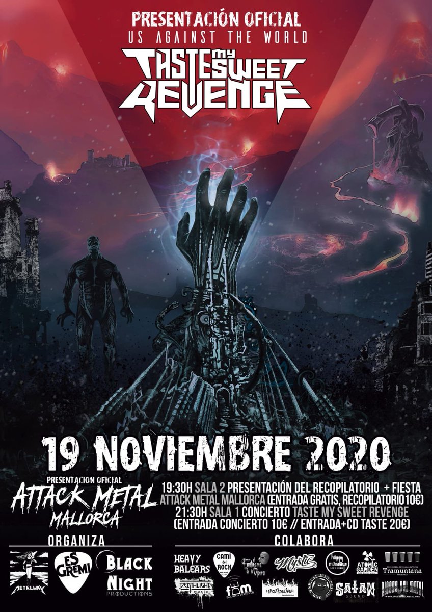 Nos han dicho que día 19 de noviembre, justo después de la presentación de Attack Metal Mallorca Compilation, estaremos haciendo ruido en la sala 1 de Es Gremi.

Habrá sorpresitas y mucho ruido. Y esperamos veros