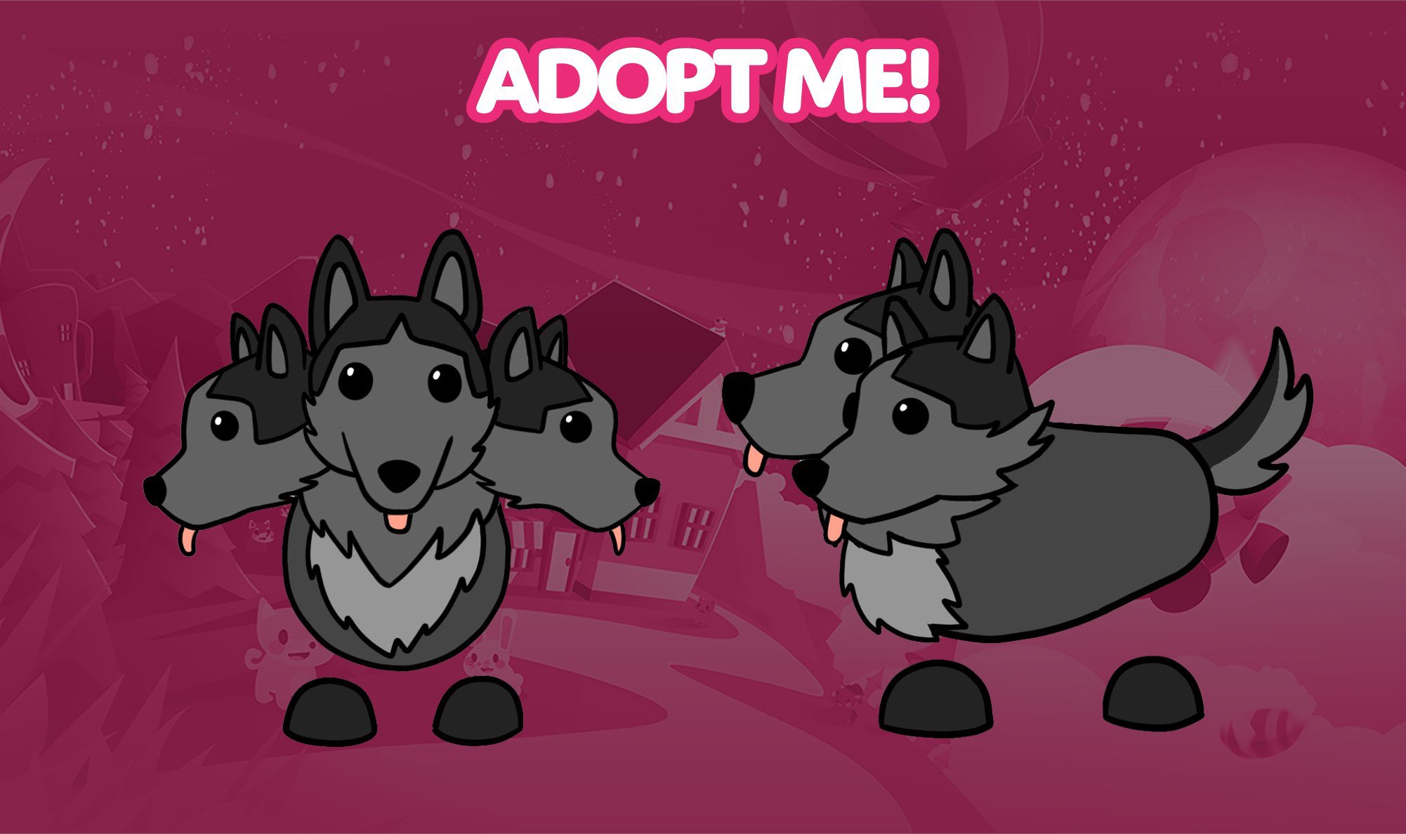 Adopt Me! Leaks 🙊 on X: OMG!!! NEW ADOPT ME PET LEAKED! 😱🤩 Three-Headed  Wolf 🐺🐺🐺  / X
