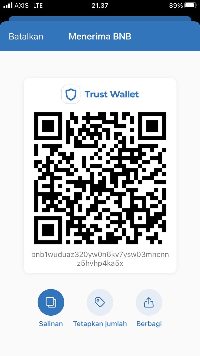 Hen16880's tweet photo. @Eljaboom @TrustWalletApp bnb1wuduaz320yw0n6kv7ysw03mncnnz5hvhp4ka5x https://t.co/1bONnlBgKz