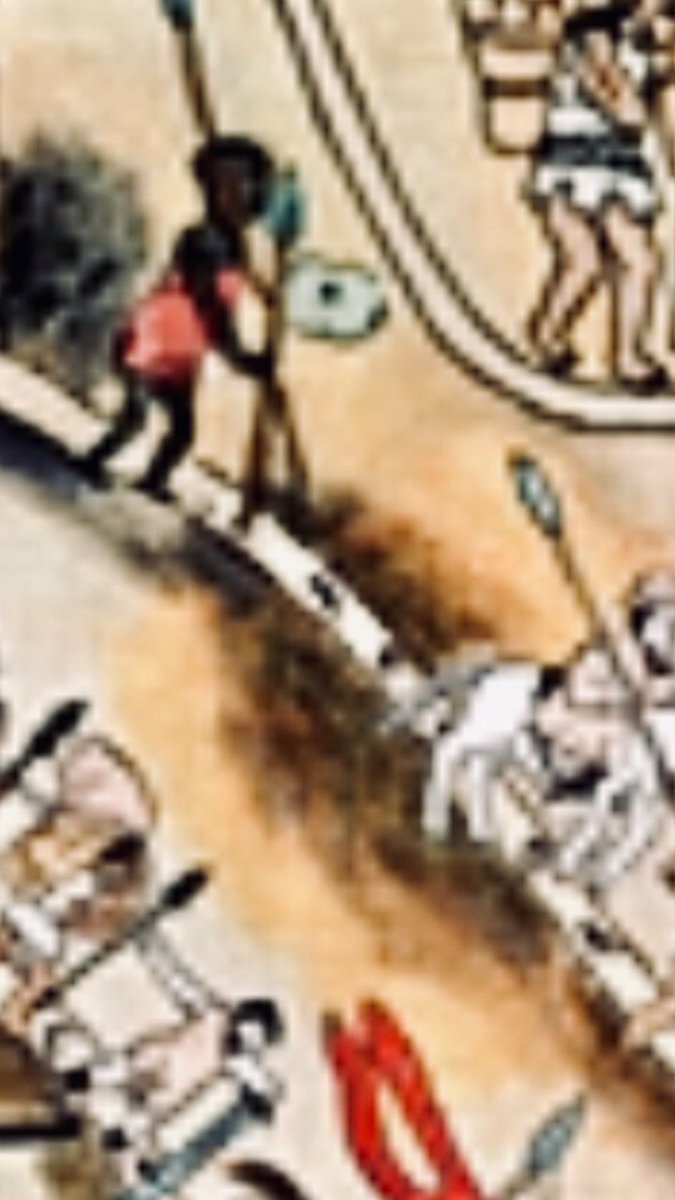 The Afro-Salvadorans“The Quauhquechollan Cloth is a 16th-century cloth painting of Nahua natives, and it includes what could be the very first African slave, still wearing his tribal costume, that arrived in El Salvador in 1528.” https://en.m.wikipedia.org/wiki/Afro-Salvadoran