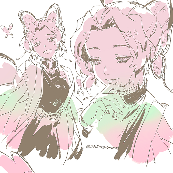 鬼滅の刃 幕間画WEBSHOPくじ 蟲柱 胡蝶しのぶ B賞 デザインアクリル【