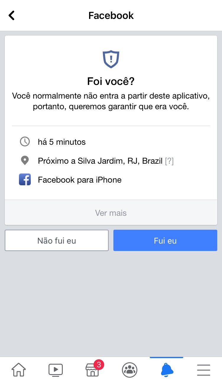 Meu Facebook não entra