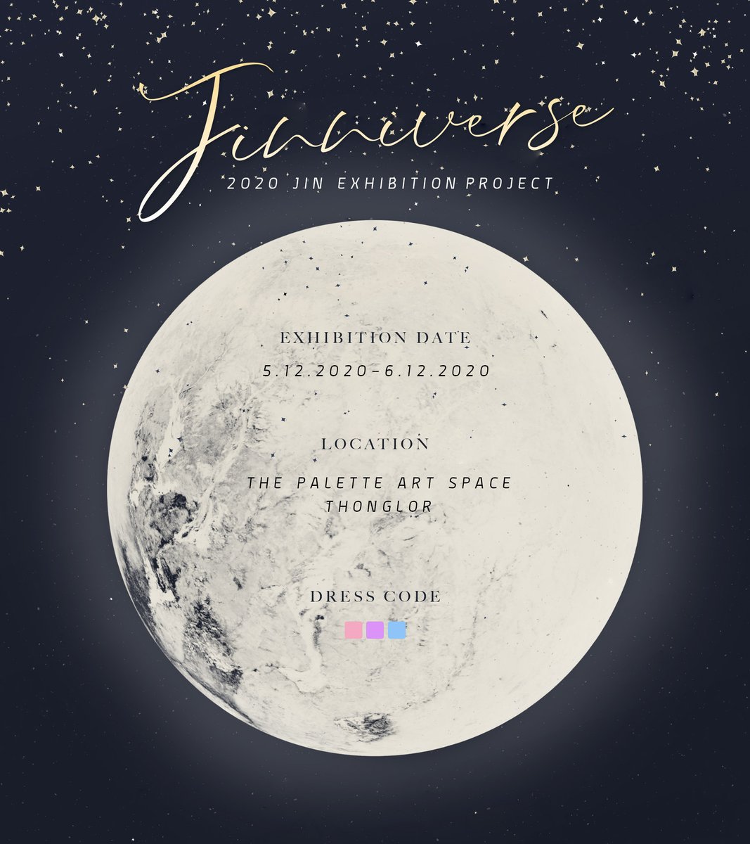 Jinniverseinbkk's tweet photo. 𝐉𝐢𝐧𝐧𝐢𝐯𝐞𝐫𝐬𝐞☆ﾟ
🌒 심월 𝗆𝗈𝗈𝗇𝗋𝗂𝗌𝖾 𝖾𝗑𝗁𝗂𝖻𝗂𝗍𝗂𝗈𝗇 𝗂𝗇 𝖡𝖪𝖪

รายละเอียดเบื้องต้น
- ฟรีค่าเข้า (จำกัดจำนวนคนต่อรอบ)

ติดตาม แบบฟอร์มการจองบัตรเข้างาน และการซื้อสินค้า Exhibition​ 𝗀𝗈𝗈𝖽𝗌 เร็วๆนี้

สอบถามเพิ่มเติมได้ที่ 𝖣𝖬 ขอบคุณค่ะ #𝐉𝐢𝐧𝐧𝐢𝐯𝐞𝐫𝐬𝐞 https://t.co/Obbps4C2Pc