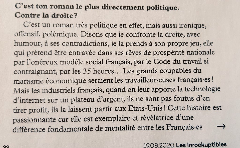 SergeMarshall's tweet photo. #AutreActu aime et recommande le nouveau roman de Eric Reinhardt et Int @lesinrocks Qd tu apprends que volontairement #Giscard #lobbying a laissé filer #internet #datagramme #LouisPouzin 👇Mais que la littérature est un système en soi capable de renouveler la vision du monde 👇 https://t.co/NaB2e4HPMr