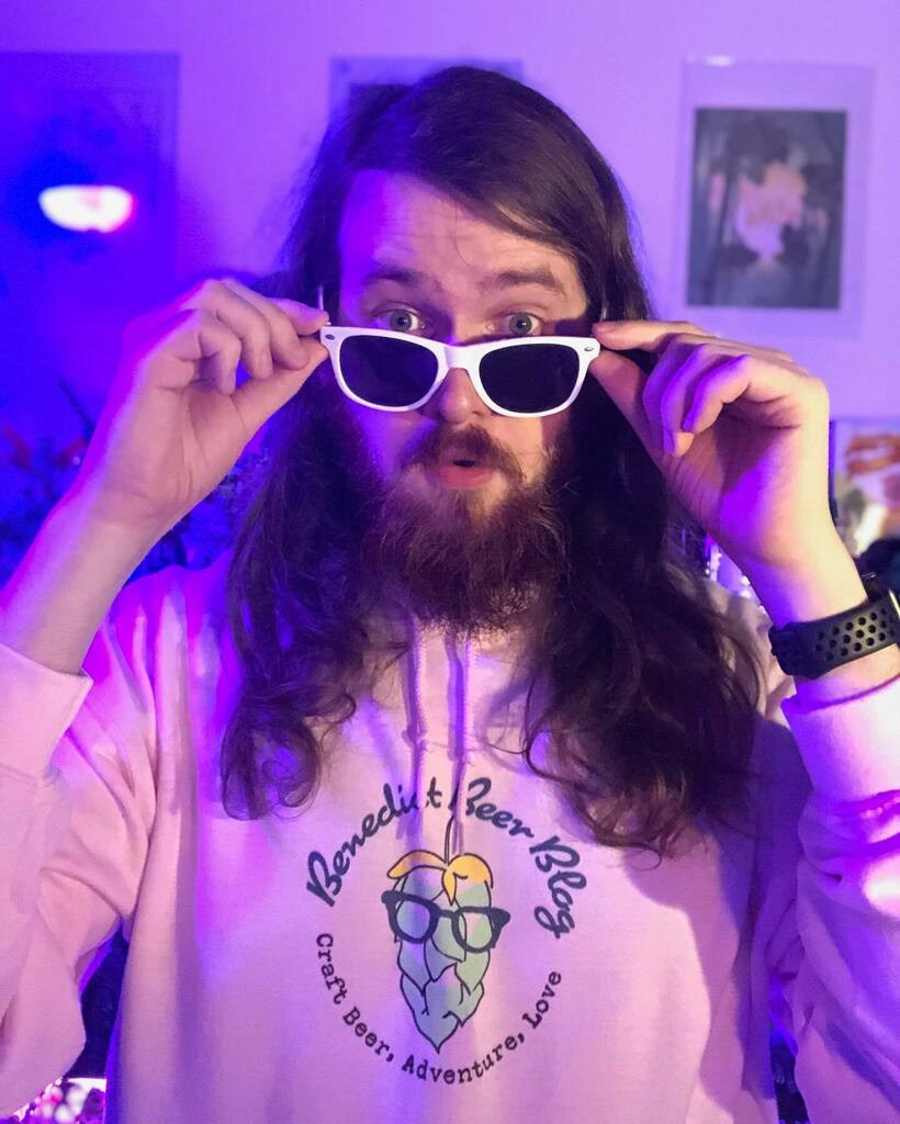 @seanmckendryart is looking AMAZING in his pink Benedict Beer Blog hoodie! 

Thanks for supporting, Sean!

Grab your own at the link in our bio, and don’t forget, for all of our anti racism shirts or hoodies, all proceeds will be donated to @naacp_ldf !
… instagr.am/p/CGcqak2lzfn/