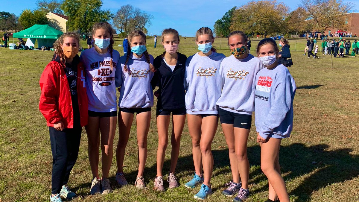 The Dragon girls XC team is moving on to Semi-State. Great race girls!! @SouthernHancock <a href="/llantrip/">Lisa</a> <a href="/ELBranch13/">Eric Branch</a> <a href="/MrsAmyDawson/">Amy Dawson</a> @MitchanerNPHS #WeAreDragons