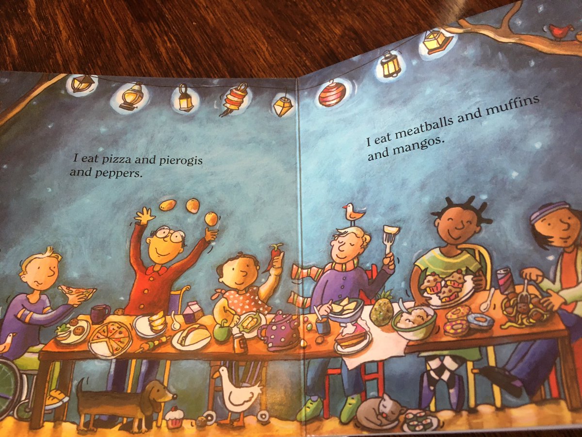 vpescanlar's tweet image. Thanks @LFDLOttawa! Great book for the kids - nothing says Canadian table like pizza, pierogies, peppers, meatballs, muffins and mangoes all together! @LFDLCanada @LtlFreeLibrary #littlelibraries #ourlibraries #readincolor