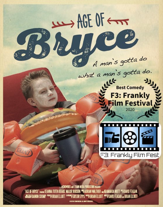 brianelliott777's tweet photo. Super grateful that F3: Frankly Film Fest named Age of Bryce Best Comedy! Thanks F3 - awesomeness! #franklyfilmfest #F3 #ageofbryce #AOB #indiefilm #shortfilm https://t.co/4UW6tPweWz