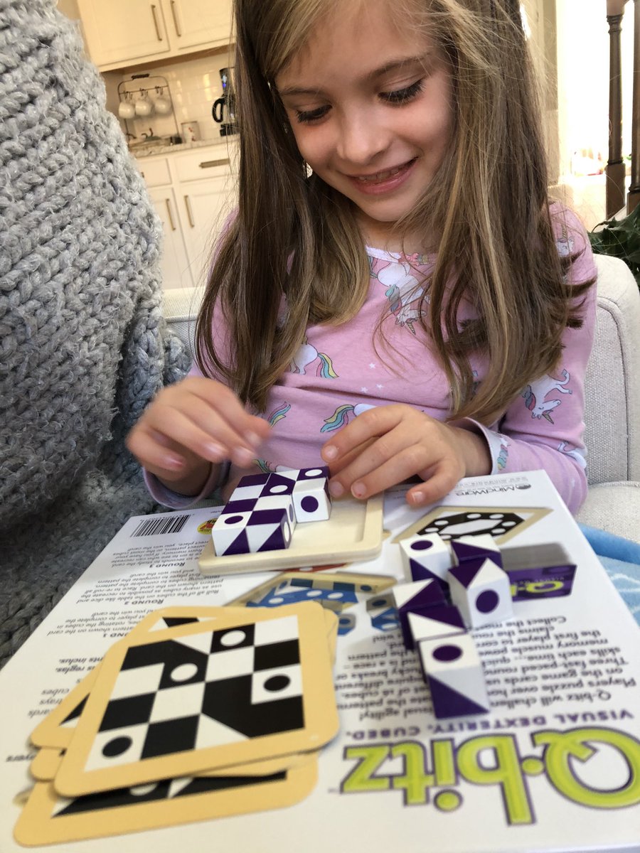 MichelleRiccel1's tweet image. Playing Q•Bitz on this relaxing Saturday morning with my girl! If you don’t have this game, put it on the holiday list! #visualdexterity #cfevsCONNECTED