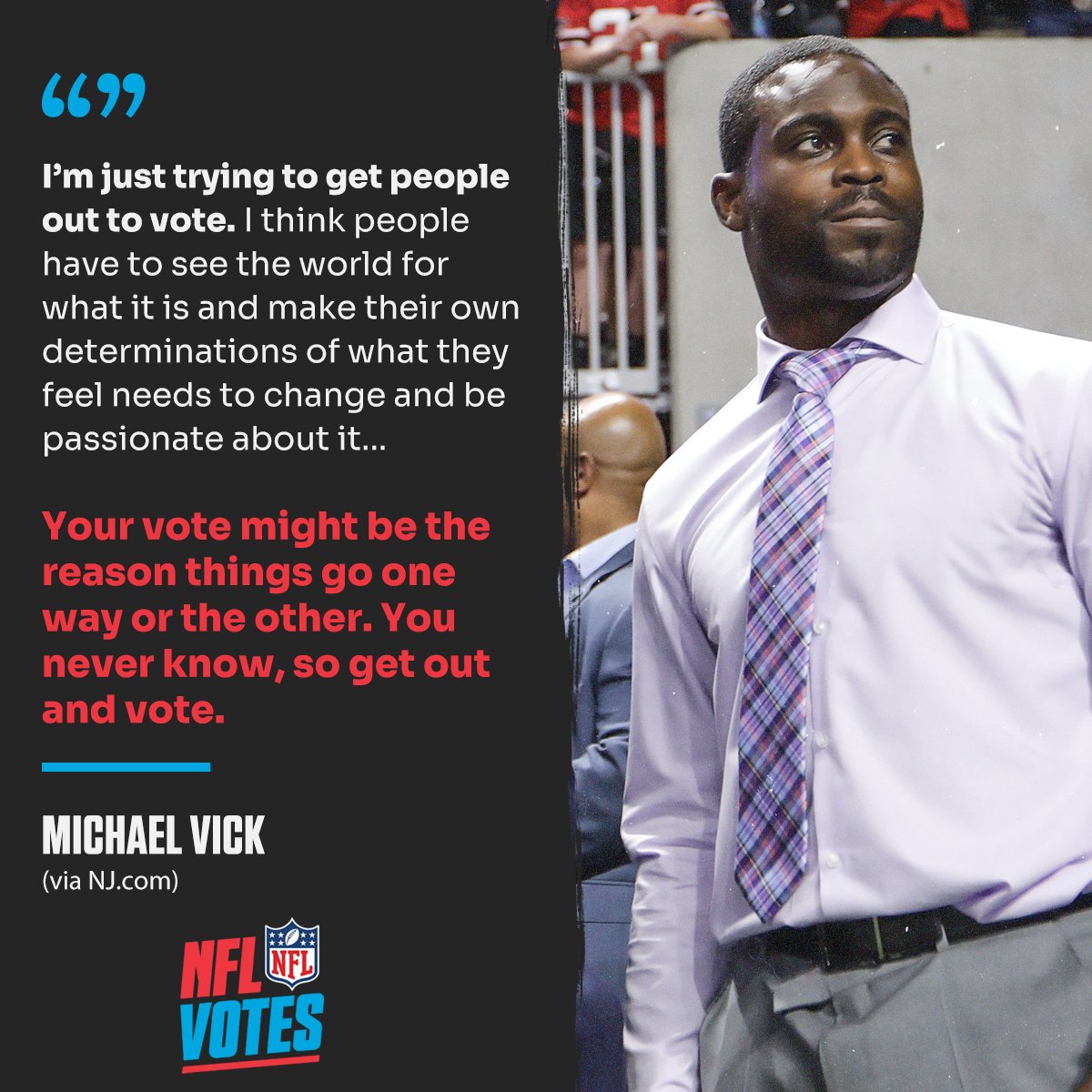 'Your vote might be the reason things go one way or the other.' #NFLVotes (via NJ.com) Make your voice heard: NFL.com/votes