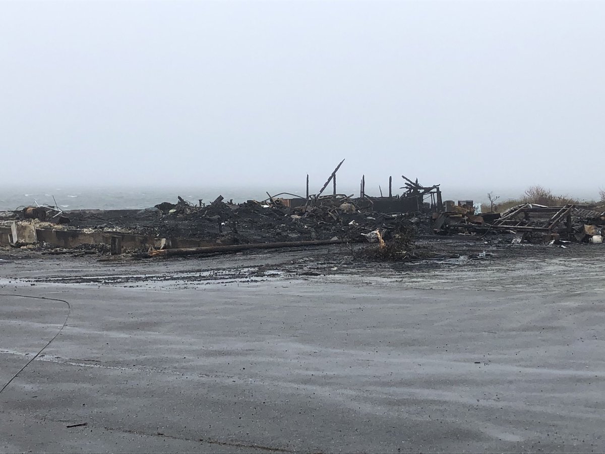 vidtkr's tweet photo. Middle West Pubnico fish plant burnt to the ground overnight https://t.co/sfqoWhtfhM