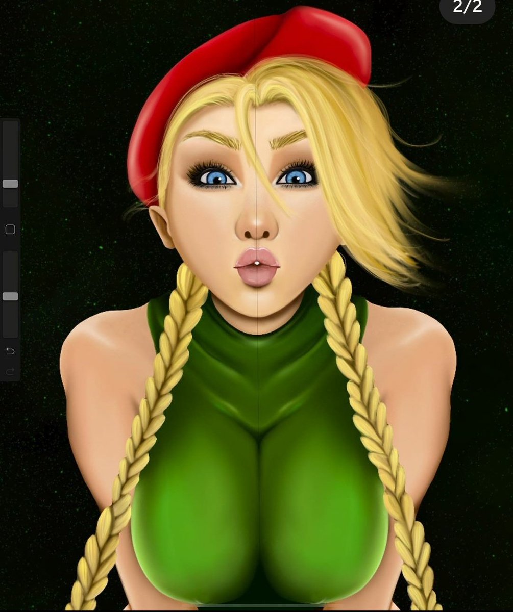 HCamel69's tweet photo. Had fun drawing #cammy from #StreetFighter on #procreate #ipadpro 💛 https://t.co/8yuCN6G9Wm