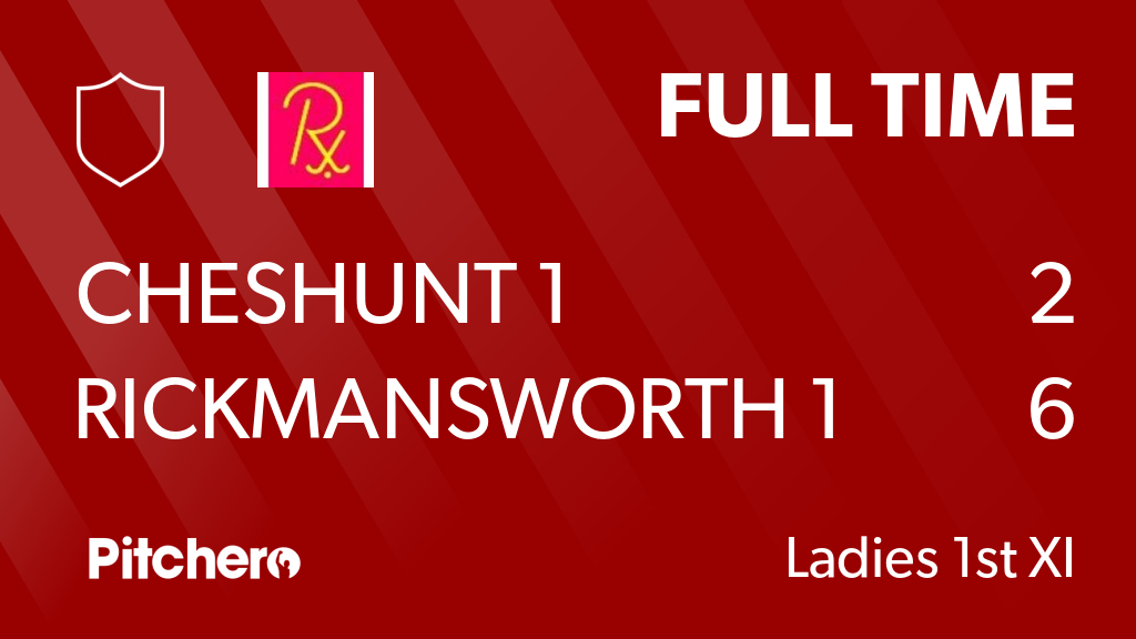 FULL TIME: Cheshunt 1 2 - 6 Rickmansworth 1
#CHERIC #Pitchero
pitchero.com/clubs/rickmans…