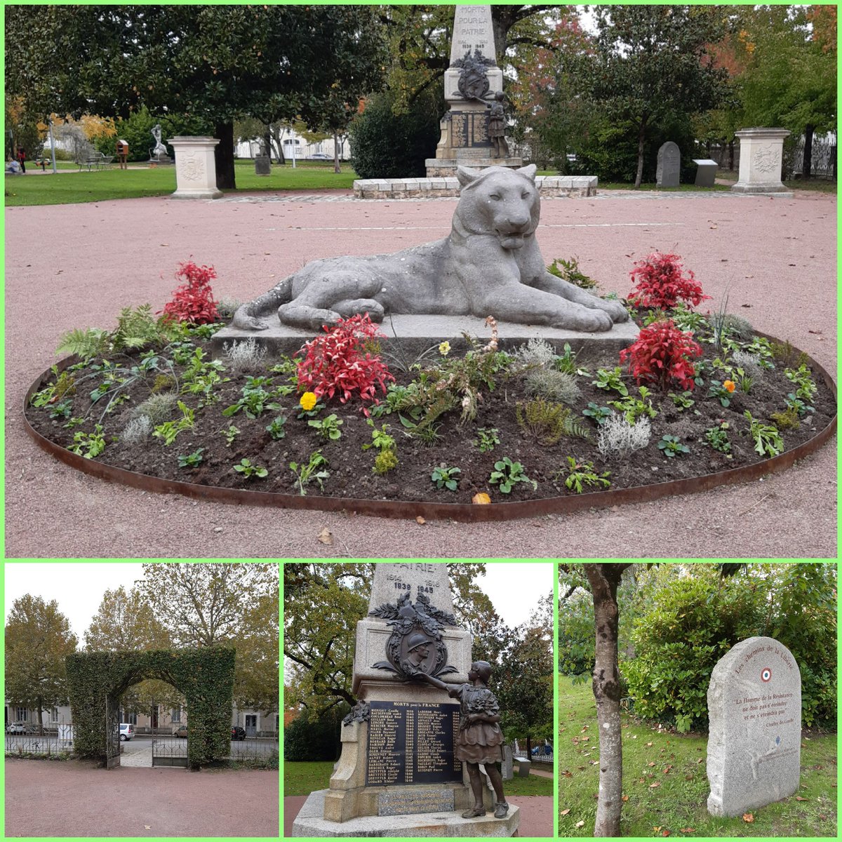 100parthenay's tweet photo. 🍁🍂 L'#automne au jardin public, notre belle ville de #Parthenay https://t.co/K53sHsBblA