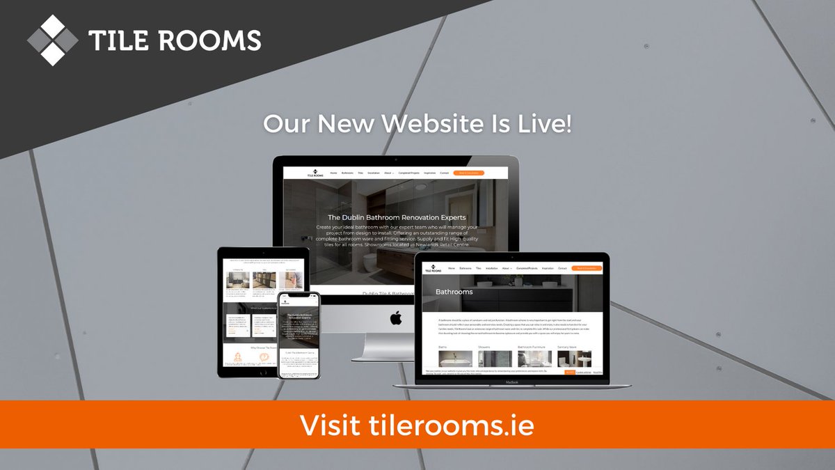 TileRooms's tweet photo. Check out the new https://t.co/URJwWG8LPl website which just went live this week #tilerooms #bathrooms #bathroomrenovations #tiles #newwebsite https://t.co/qWCSLbreg2
