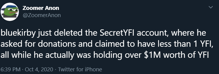 EMNInvestig's tweet photo. . @bluekirbyfi, head of communications at Yearn Finance ( $YFI ), who helped Andre Cronje steal millions of dollars, has been identified as Benjamin Hebert. He owns a brain supplement company in Seattle, Washington $emn $lbi $blue #defi #crypto #eth #snx #aave #lend #link #btc https://t.co/rg1QFzagF9
