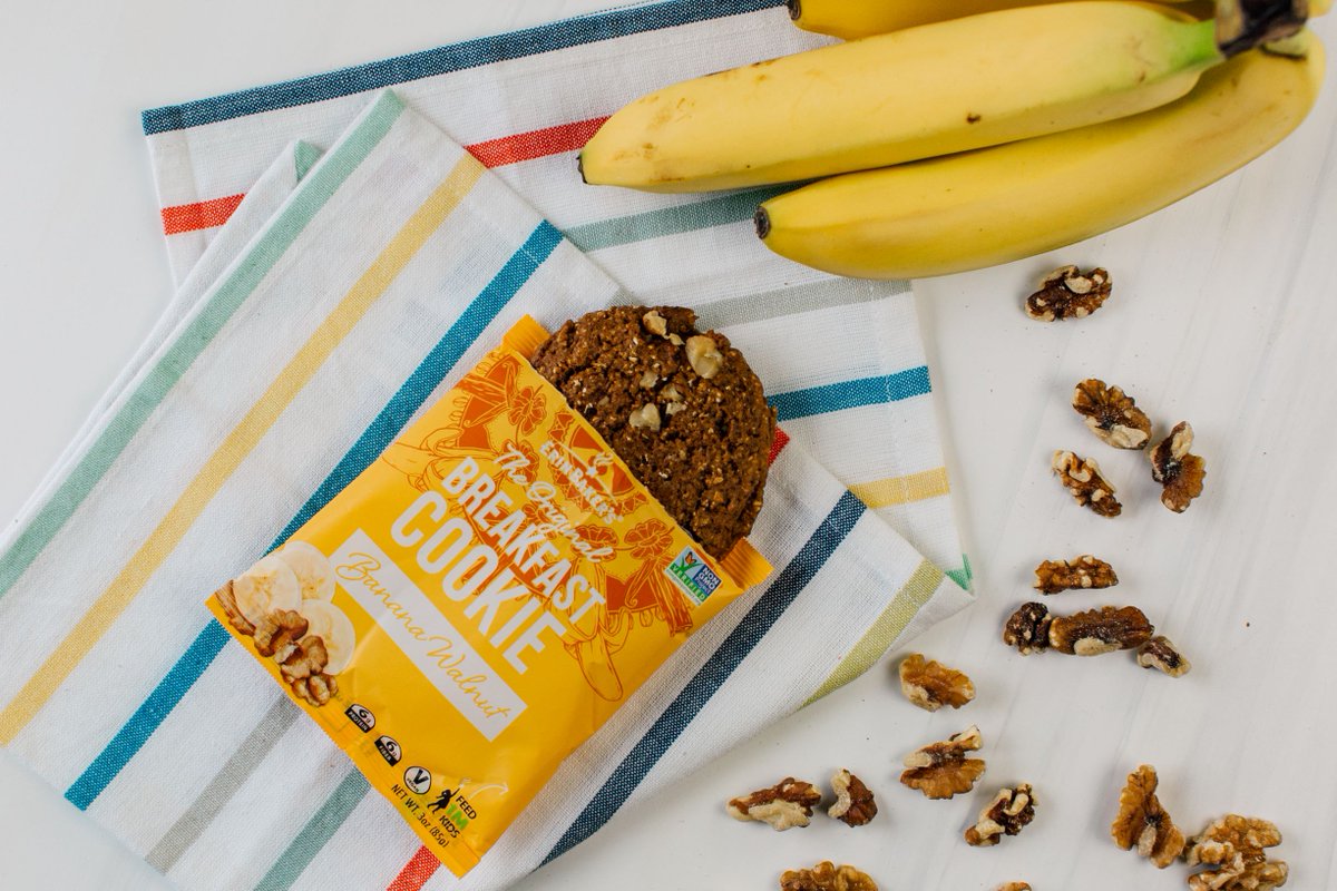No time to bake? Banana Walnut Breakfast Cookies give you all the flavor of #BananaBread with zero prep work. Made with Whole Grain Oats and Banana Puree for a soft and wholesome breakfast. 

#BreakfastCookies #Vegan #HealthyBreakfast
