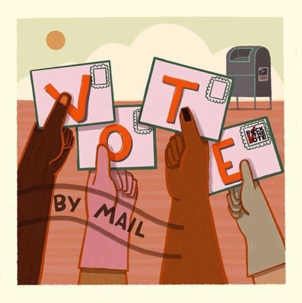 DoloresHuertaFD's tweet photo. The well-being of our schools, neighborhoods, health, environment and democracy -- are ALL on the line this November 3rd. Art Credit: @RockTheVote #CountVoteWin #ContarVotarGanar #VoteForOurLives #VoteWithDHF #MyVoteMyVoice #MiVotoMiVoz #GOTV #Vota #SiSePuede #DHF https://t.co/OrnxbcmSiA