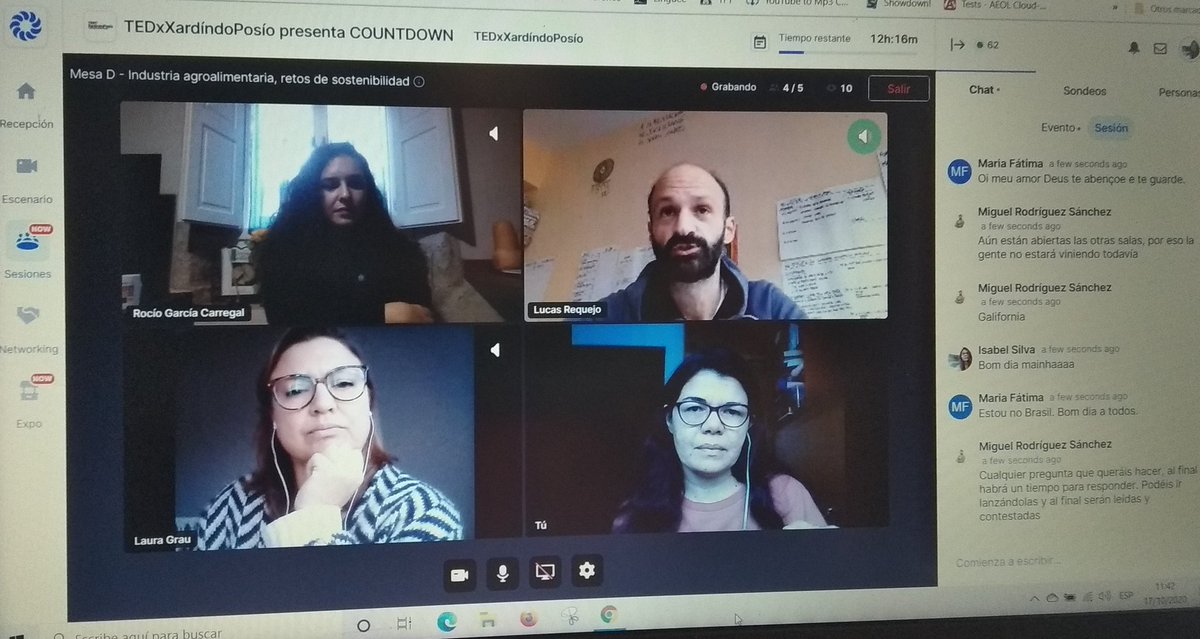 Un placer participar en la <a href="/TEDxXardinPosio/">TEDxXardíndoPosío</a> de hoy sobre #IndustriaAlimentaria #GEI #ConsumoResponsable #SlowFood #CambioClimático #Aliementación
Encantada de compartir mesa con <a href="/slowcompostela/">Slow Food Compostela 🐌</a> y <a href="/lucas_requejo/">Lucas Requejo</a> 🌎♻️
Gracias a Laura Grau por la moderación ❣️❣️ 
#TEDx #Galicia