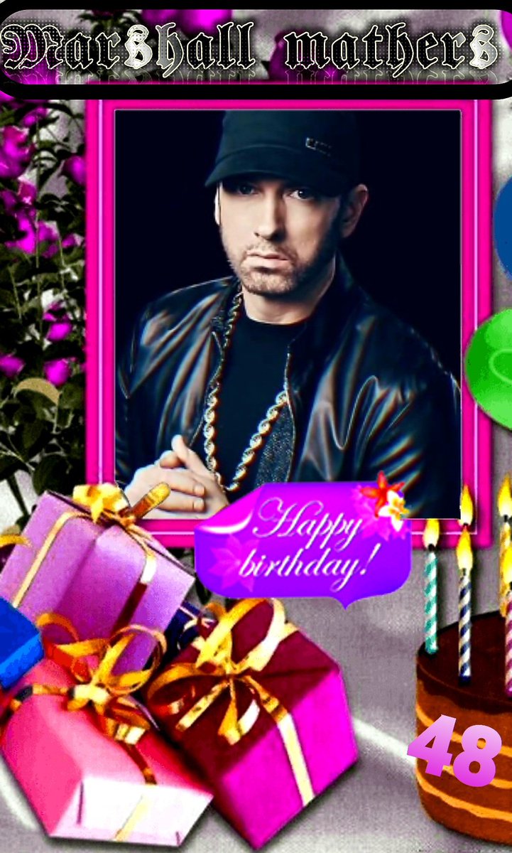 Happy birdhday eminem my life forever the king 🎂🎂🎂🎂🍾🍾🍾🍾🎁🎁🎁🎁🎁🎁🎊🎊🎊🎉🎉🎉🎉👑