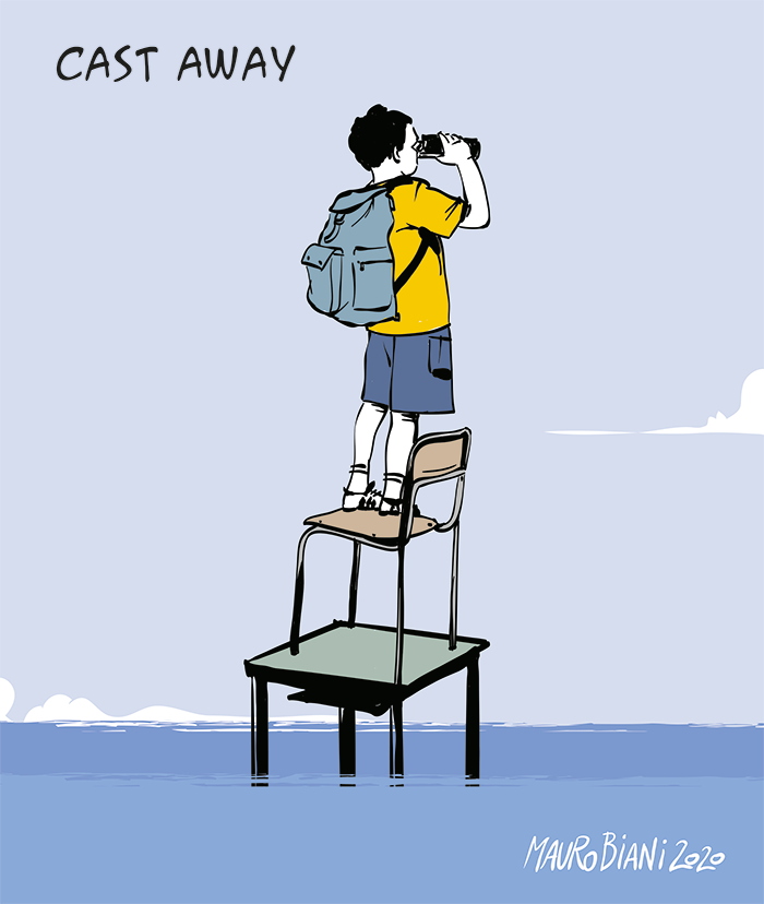 maurobiani's tweet photo. #Scuola 
Solitudine.
Oggi su @repubblica https://t.co/MeEwX8IBRj