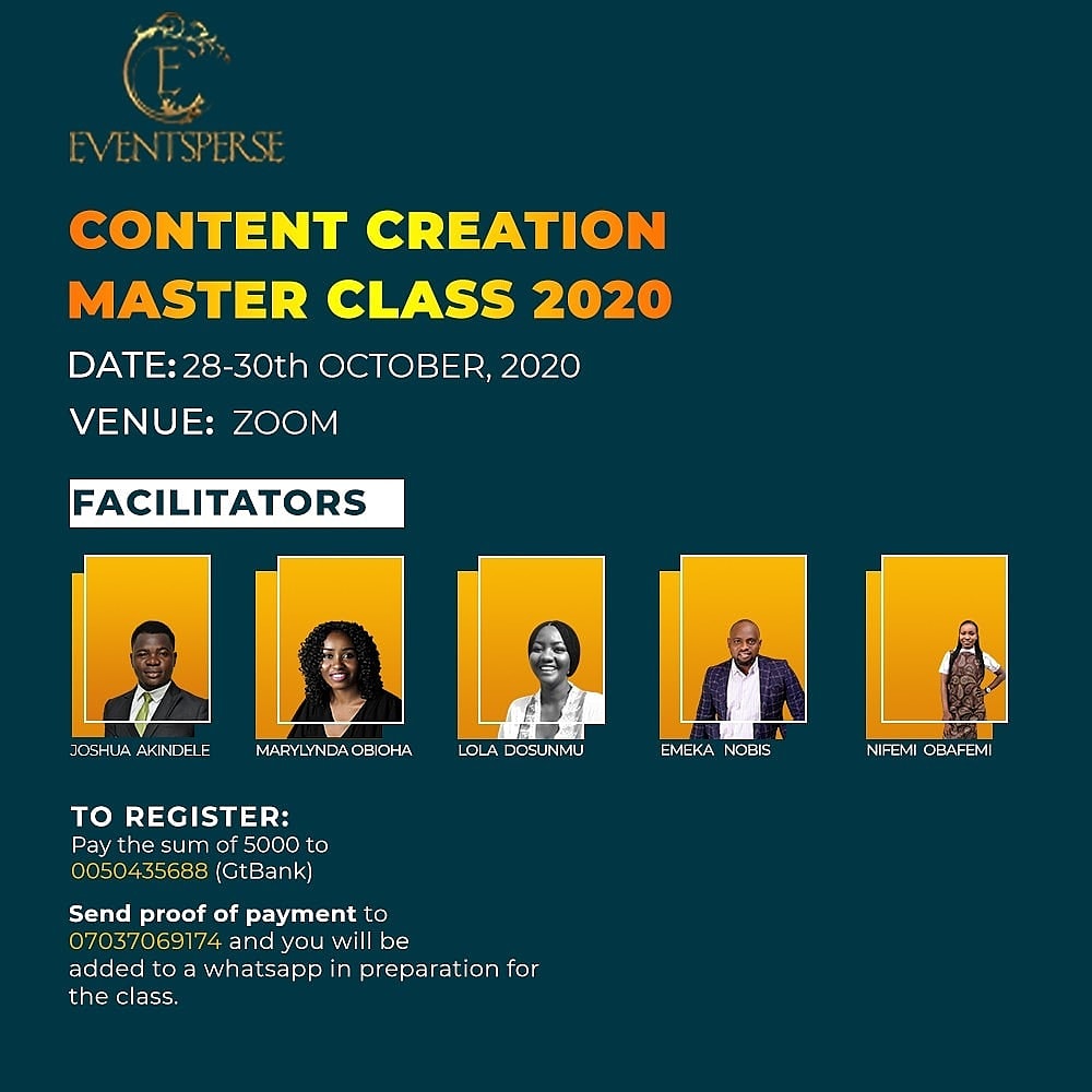 eventsperseng's tweet photo. Are you a content creator, copywriter or a blog post journalist?

Are you interested in learning a new skill to bring in more income for you?

Take this Content Creation Masterclass with one of the brightest minds in the industry will be your first step in the right direction. https://t.co/r8JbkyjJcd