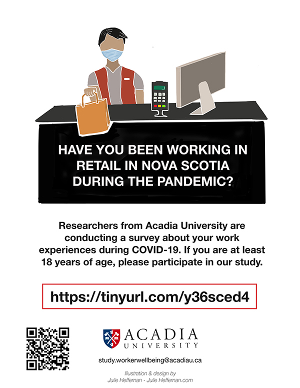 caseybecky8's tweet photo. Do you work in retail/grocery or in long-term care in Nova Scotia? We are still recruiting participants for our study. Opportunity to win a gift card for $50. Visit our website for info https://t.co/qgj0FHxCrx
@fightfor15hfx @NS_Labour @FranklyLess @ClaudineBonner @thethingofitis https://t.co/OloMVgG3na