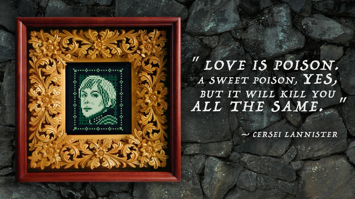 supermworkshop's tweet image. This #GOT low-color pattern is inspired by the classic fighting #videogame #MortalKombat and #Gameboy, it's going to be a part of my bigger cross-stitch project called Kombat of Thrones and will be available on my #Etsy shop soon. Stay tuned! #gameofthrones #cersei #crossstitch