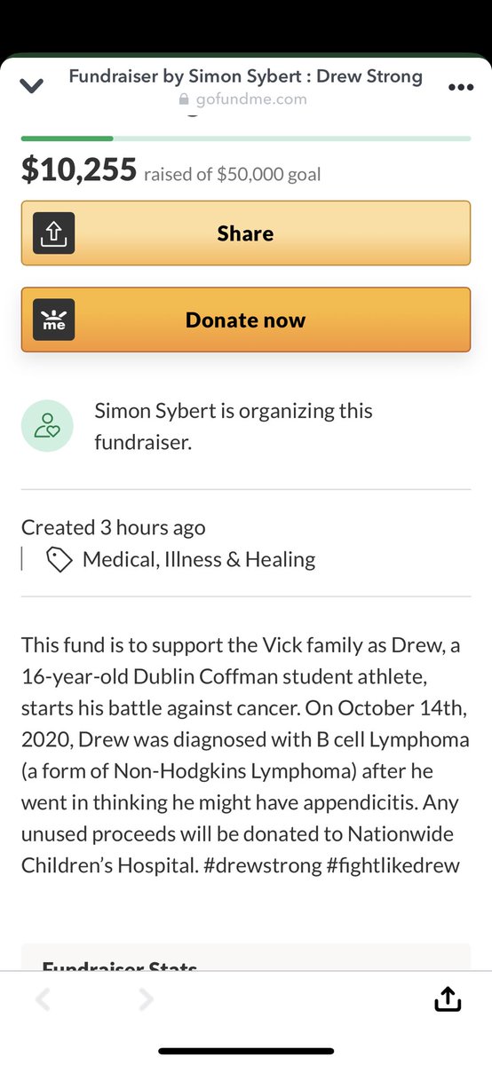 THEjeromejungle's tweet image. Time to put the rivalry aside Celtic Nation. Let’s unite as a community and help Drew out!! @dublinjeromehs @jeromeceltics @coffmanfootball @DublinCoffmanHS @rowdyrocks2020 @sciotofootball @sciotohigh @dshsDCSD 

gofundme.com/f/fightlikedre…