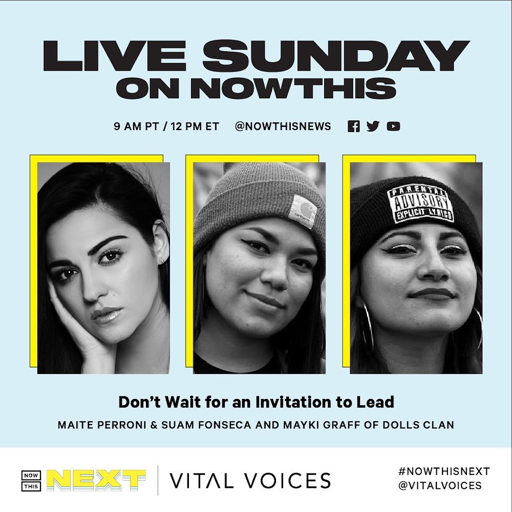 maiteperroni's tweet photo. Join me this Sunday for #NowThisNEXT a live virtual event with @nowthisnews &amp; @VitalVoices celebrating changemakers who are reimagining the future 💜 https://t.co/1D6t42MTgw https://t.co/bjVsCqjbjD