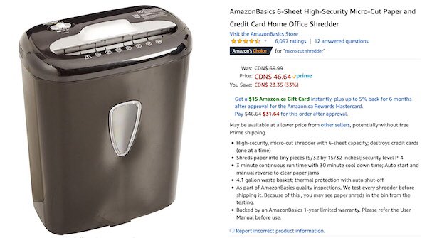 Surprice 亚马逊自家品牌amazonbasic碎纸机帮忙碎掉家里一些额外信件或文件更安全更安心 特惠 46 64 原价 69 99 现在买就超划算 颜值高便宜又要用 购物链接 T Co P6ua7g8dgs Amazon 碎纸机 Surprice 亚马逊自家品牌amazonbasic碎纸机帮忙碎掉家里一些额外信件或文件更安全更安心 特惠 46 64 原价 69 99 现在买就超划算 颜值高便宜又要用 购物链接 T Co P6ua7g8dgs Amazon 碎纸机