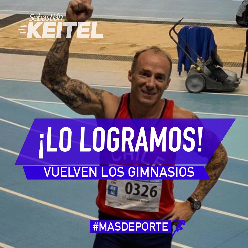 sekeitel's tweet image. !LO LOGRAMOS! 

Tras meses de gestiones con los distintos Ministerios, logramos que se adelantara la apertura de los gimnasios en fase 4 del Plan Paso a Paso💪🏼💪🏼. 

Muy feliz por este gran avance! Gracias Ministro @DrEnriqueParis @LucasPalaciosC y @ceciperez1 por escucharnos