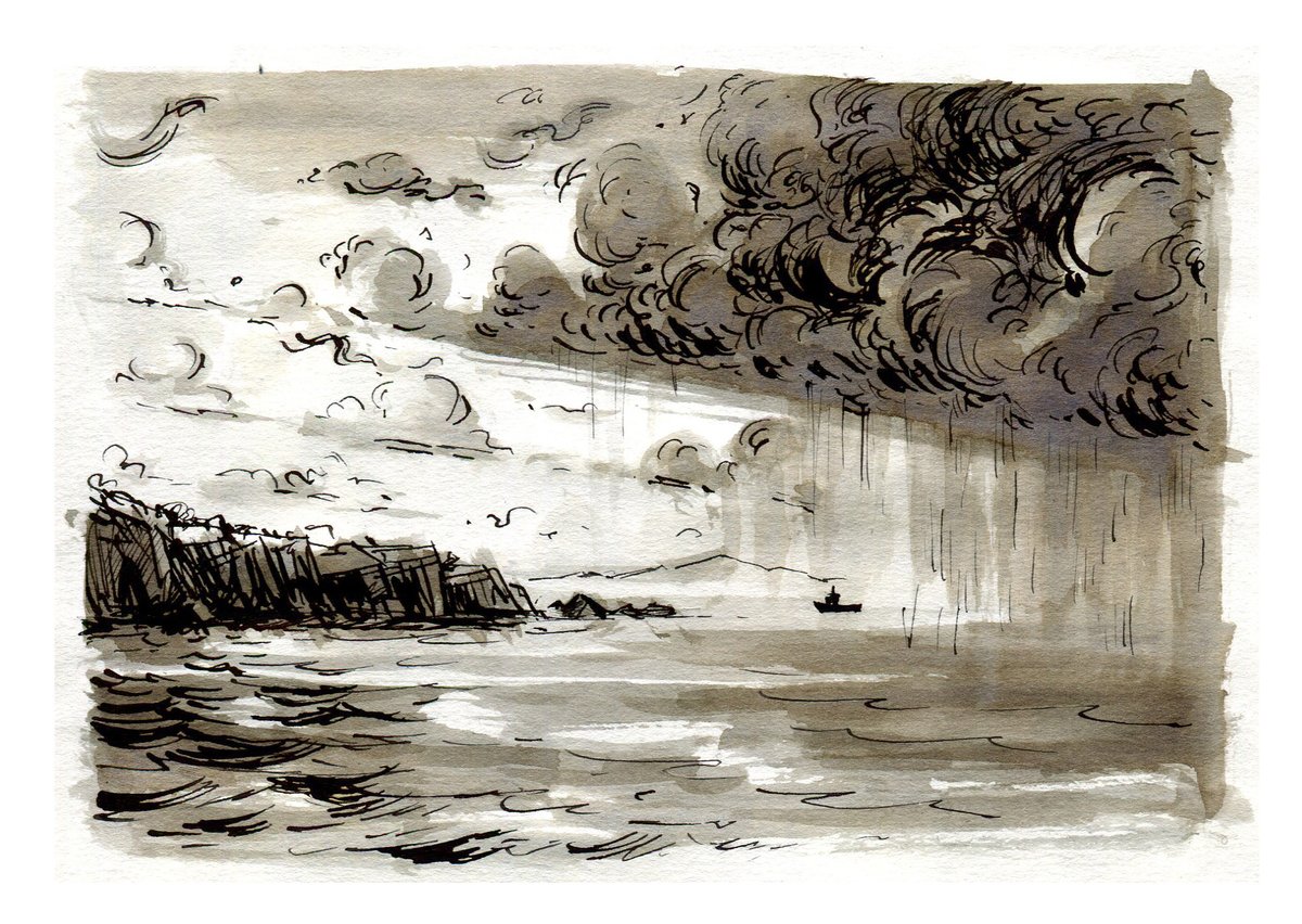 #inktober day 17: Storm.

🌩️
⛵️