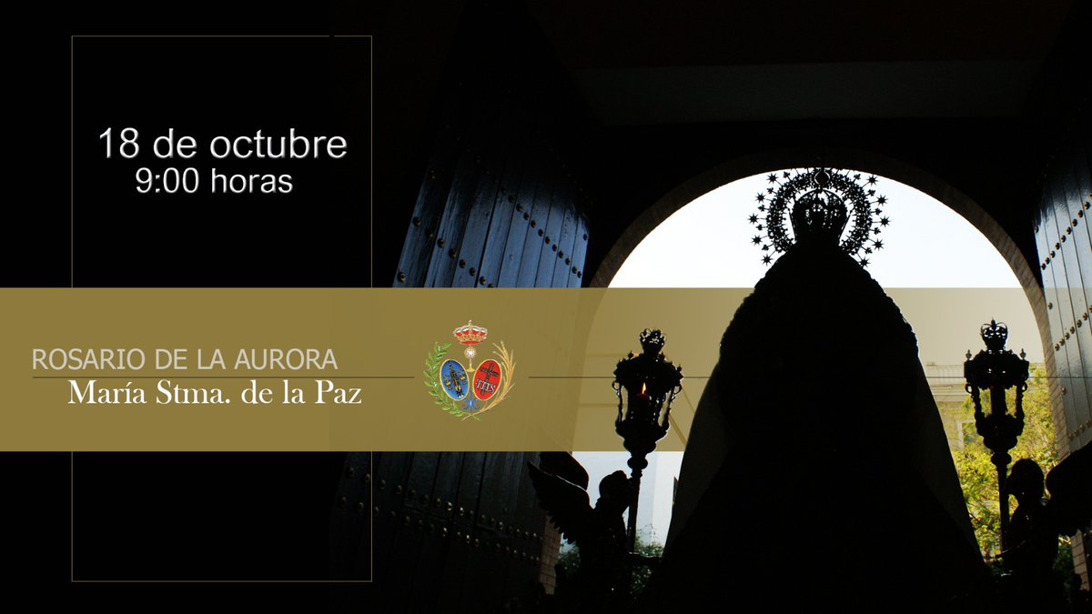 📌ROSARIO DE LA AURORA
Mañana, a las 9 horas, se llevará a cabo el rezo del Santo Rosario, que finalizará con la Santa Misa a las 10 horas.
El culto será retransmitido en el canal de YouTube de la Hermandad por @Blogosur https://t.co/YB6Ze603xK