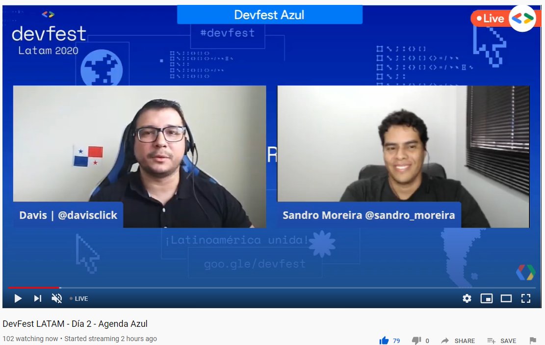 davisclick's tweet image. Nuestra mañana inicio con @sandro_moreira desde Brasil, hablándonos de Inteligencia Artificial y Deep Learning  #DevFestLatam2020 #DevFestLATAM @GoogleDevsLATAM