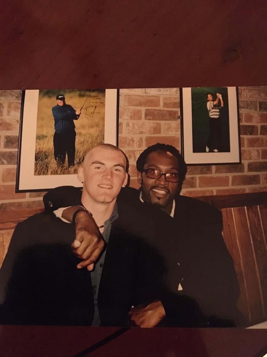 DataRecExpert's tweet image. Been to see my dad this evening and he’s dug out these old photos of him and my brother with Nigel Benn! @NigelGBenn @ConorNigel